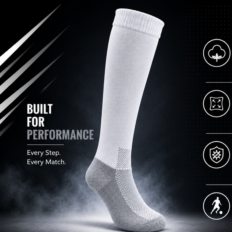ProShield Kids Football Socks – White