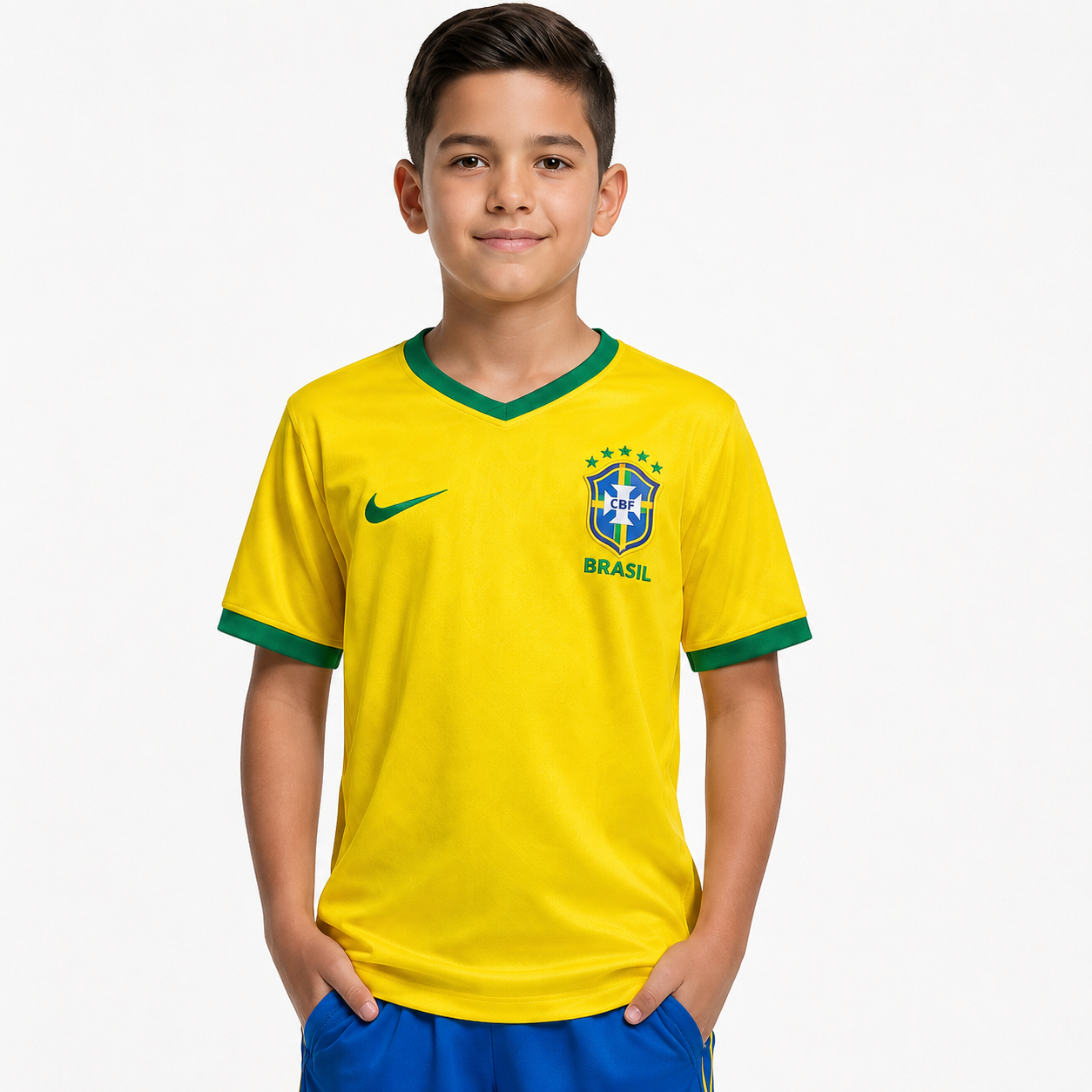Brazil 2026 Kids Football Kit – Shirt & Shorts