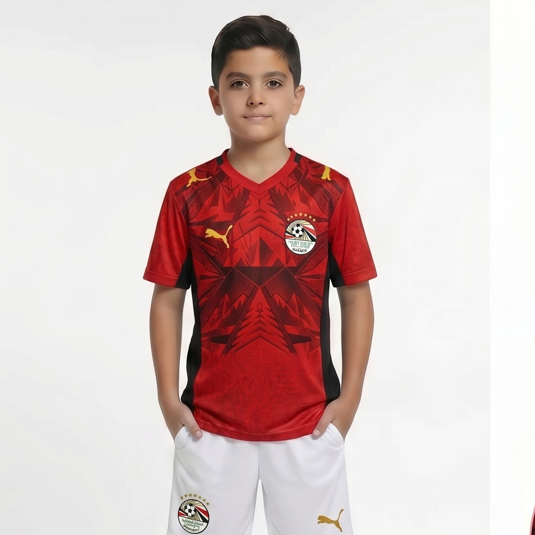 Egypt 2026 Kids Football Kit – Shirt & Shorts