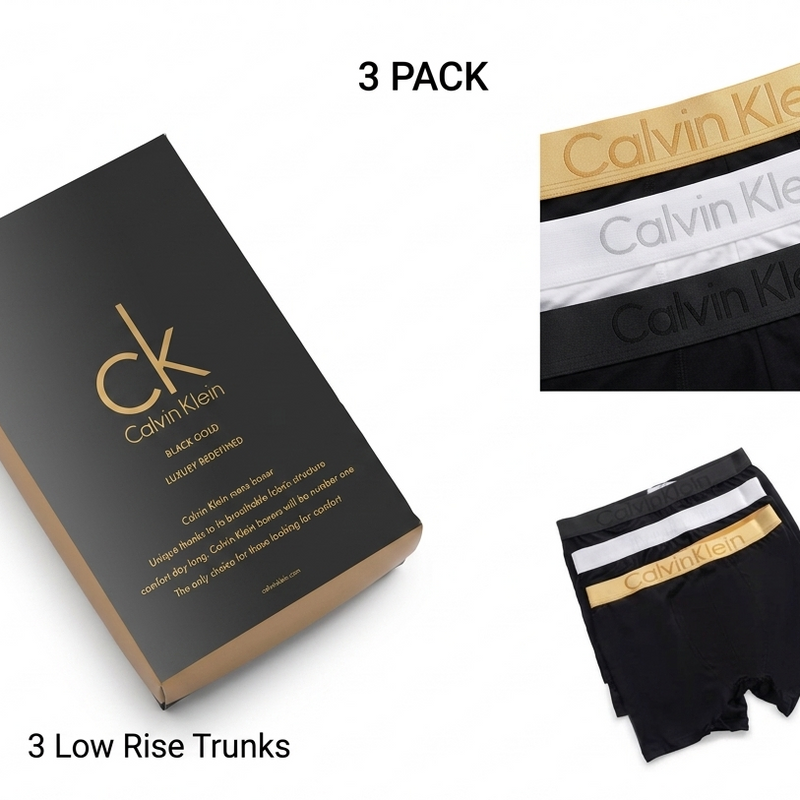 CK Gold Men's Underwear – 3 Pack