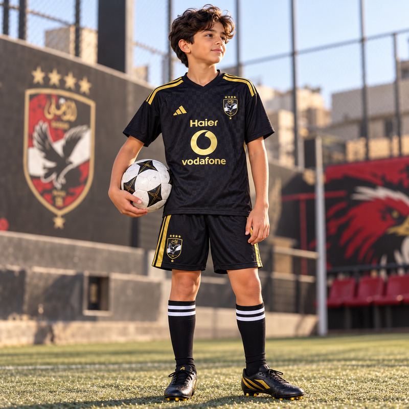 Al Ahly Kids 2027 Black – Shirt & Shorts 2027