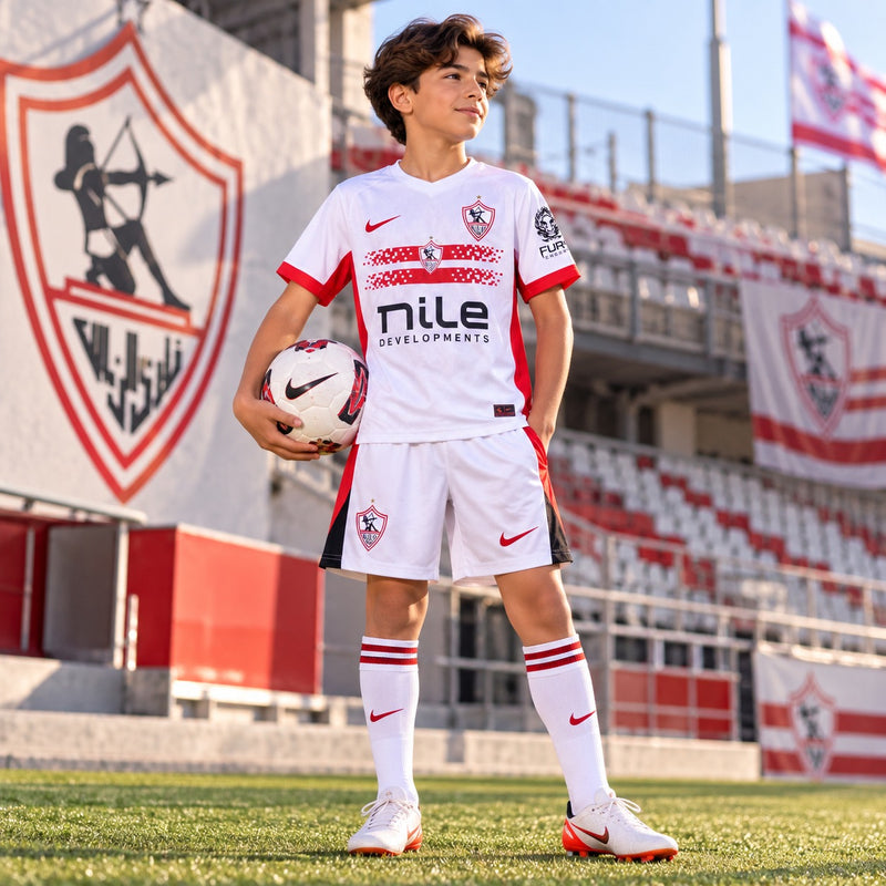 Al Zamalek Kids 2027 Black – Shirt & Shorts 2027