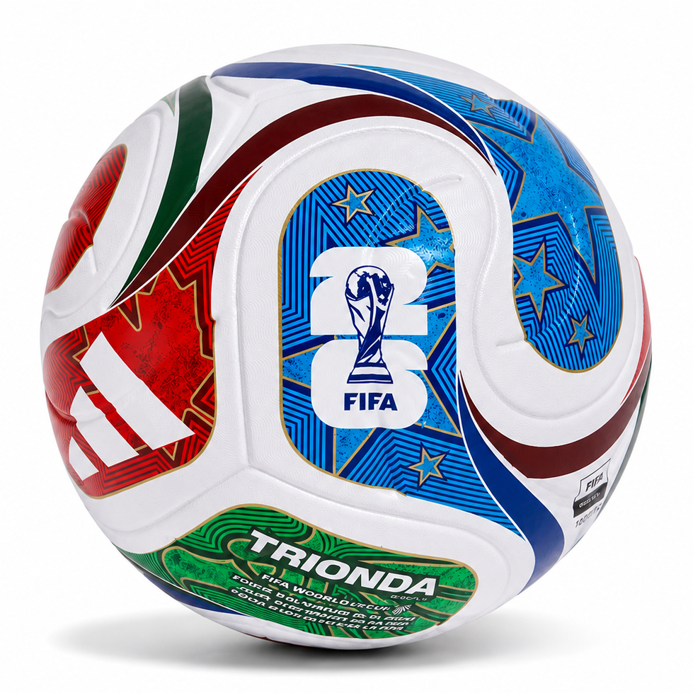 Official 2026 FIFA World Cup match ball by Trionda on a white background