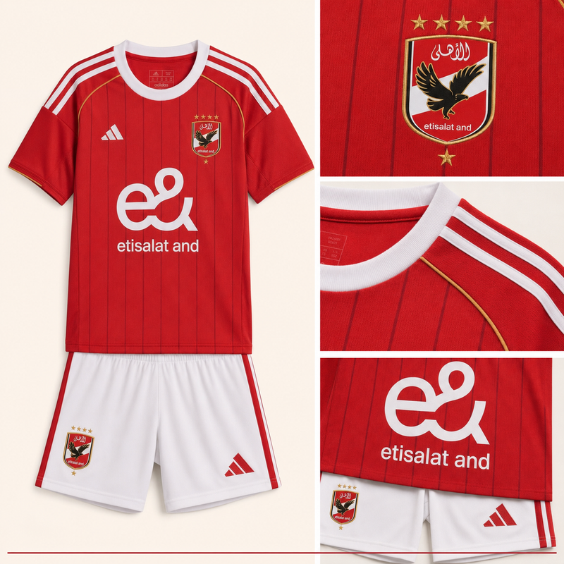Al Ahly Kids Football Kit – Shirt & Shorts