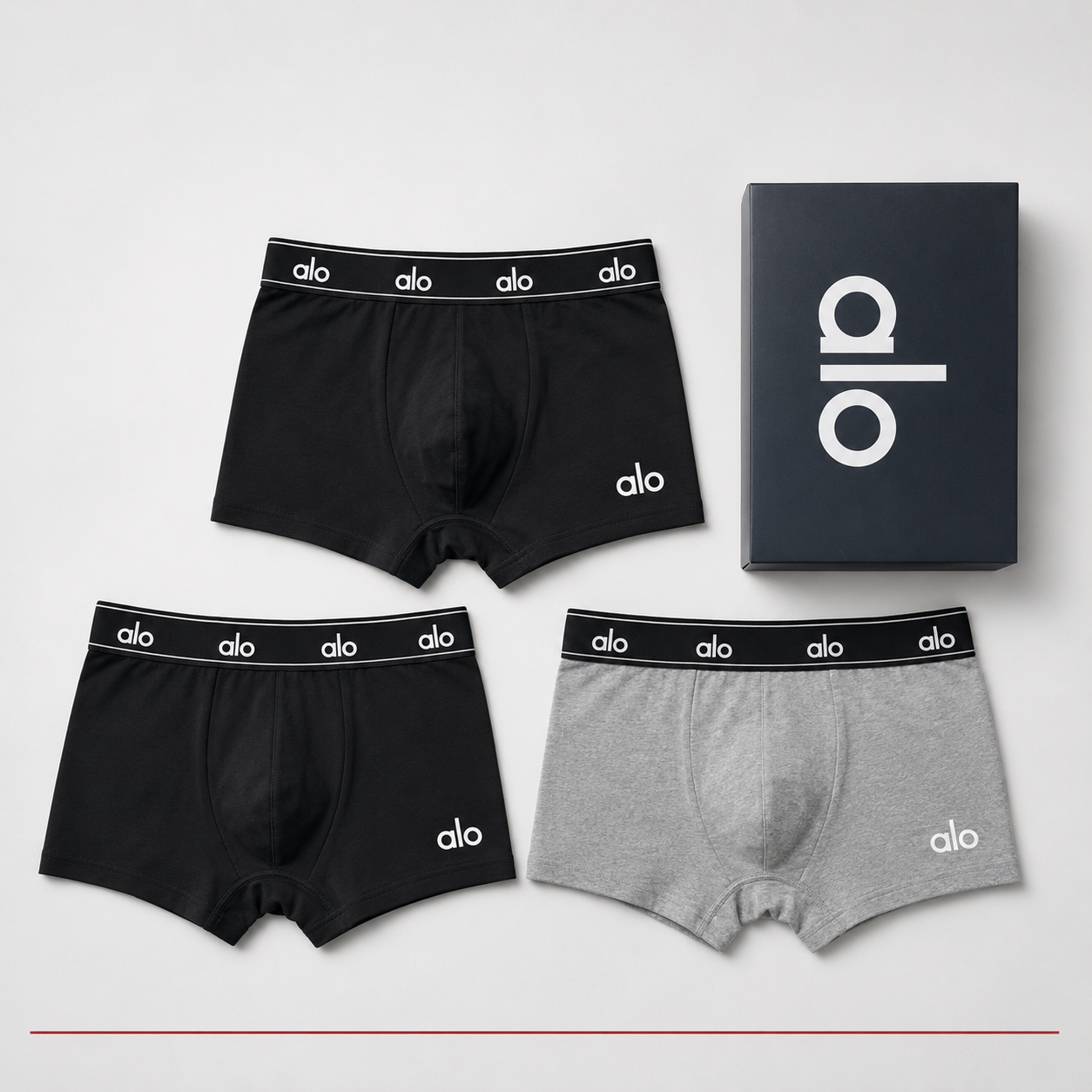 Alo men's underwear 3 pack front view
