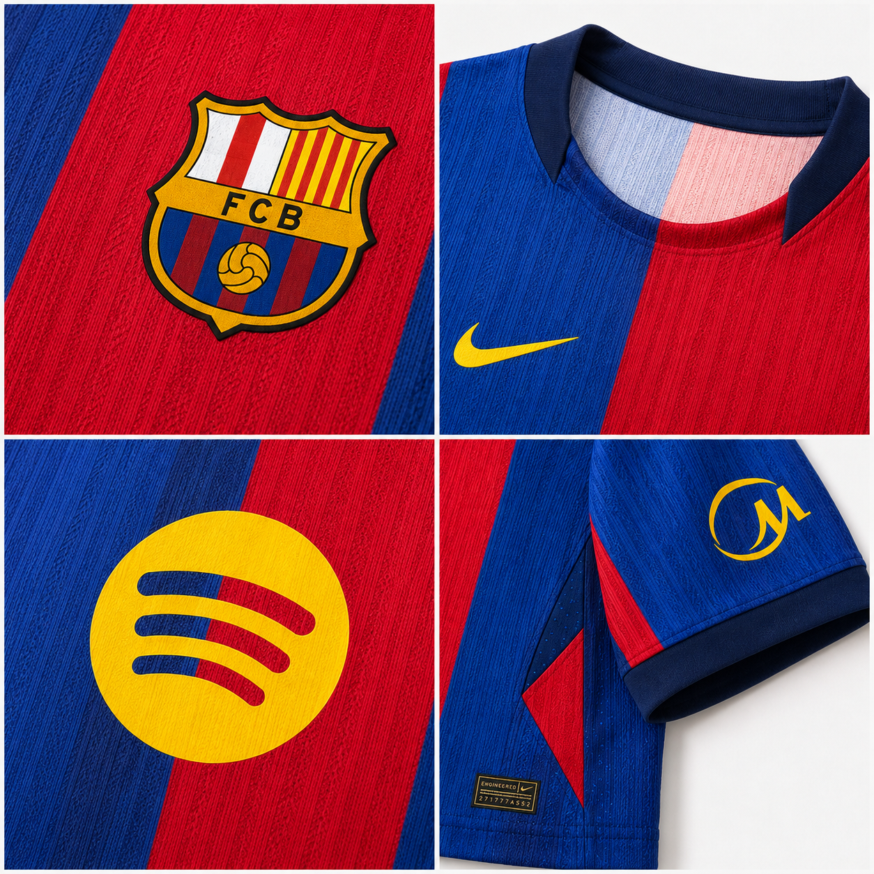 Barcelona 2027 home men's jersey details