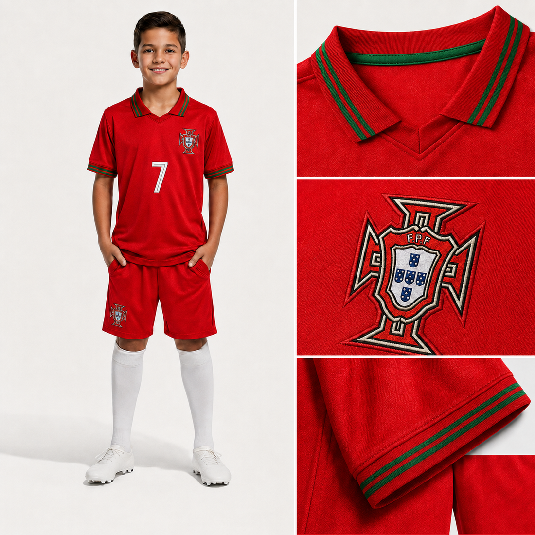 Portugal 2026 Kids National Team Kit – Style 1