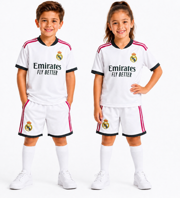 Real Madrid 2027 Home Kids Kit – Shirt & Shorts