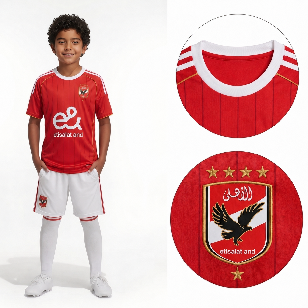 Al Ahly Kids Football Kit – Shirt & Shorts