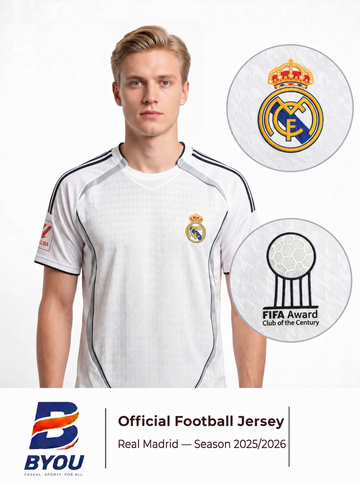 Real Madrid Classic Football Jersey – Alternate Style