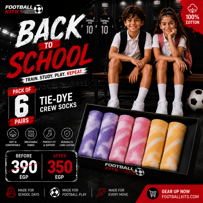 100% Cotton Tie-Dye Socks – 6 Pairs