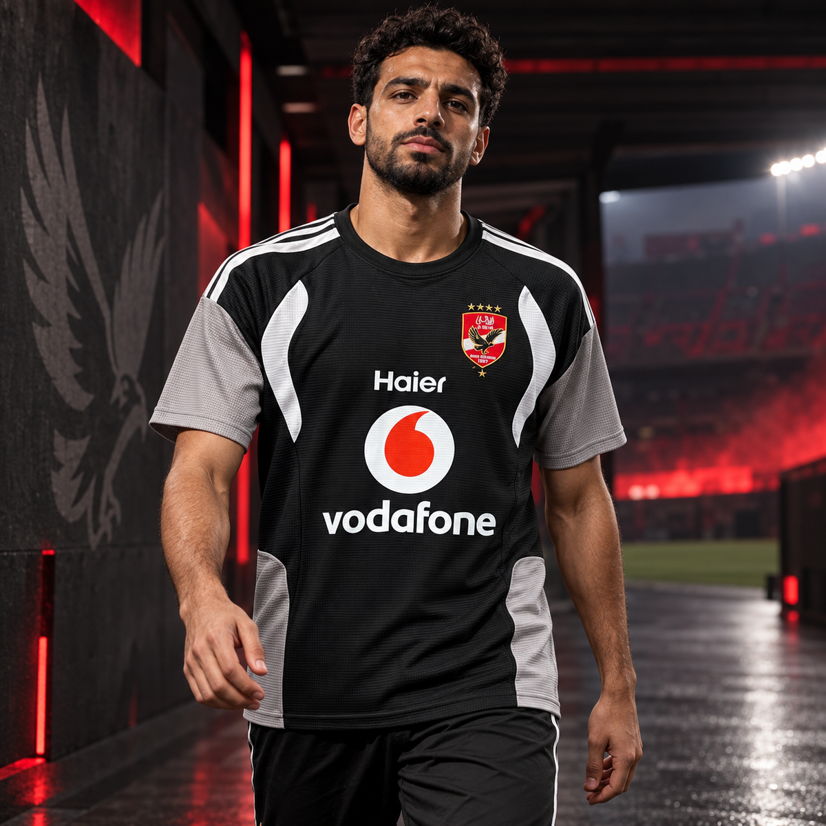 Al Ahly black training jersey 2027 for men