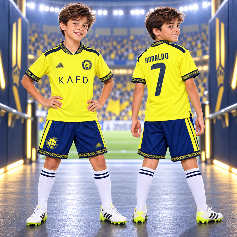 Al Nassr Saudi Kids Football Kit 2027 – Ronaldo 7