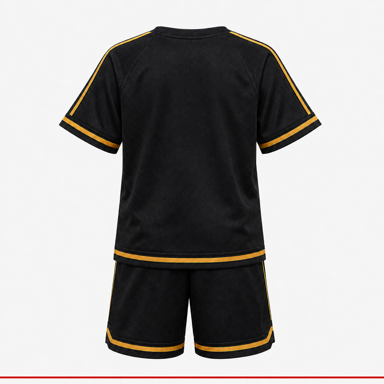 Jordan kids black sports set back view