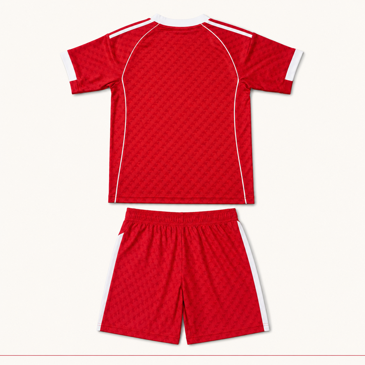 Liverpool 2026 kids football kit plain back view