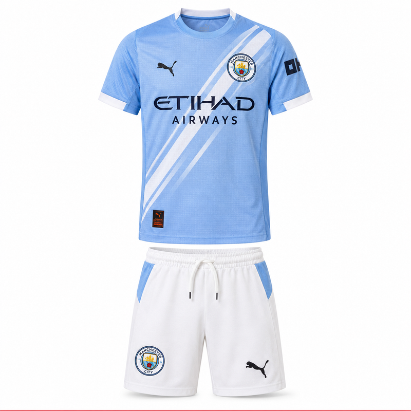 Manchester City 2027 Kids Football Kit – Shirt & Shorts