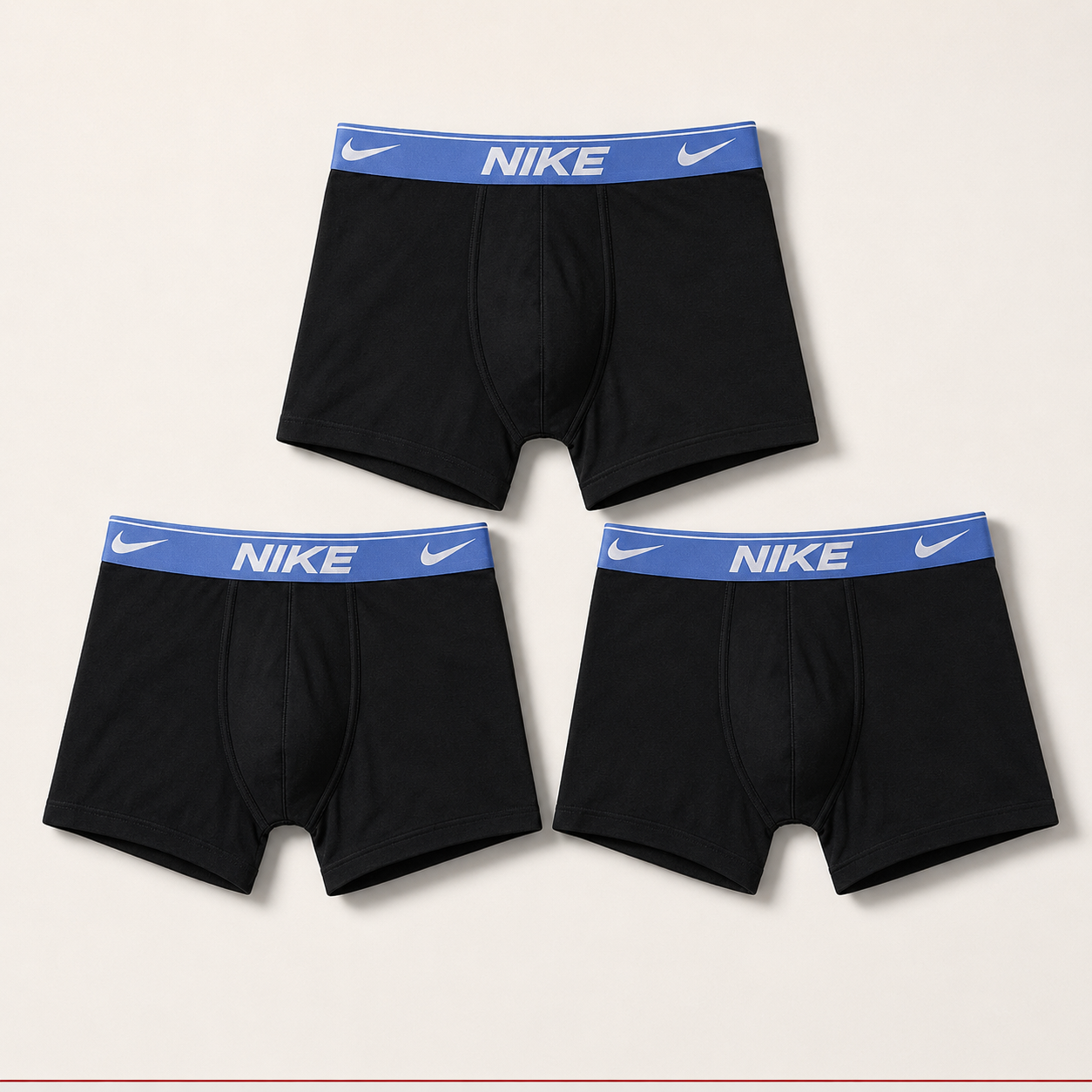 Nike men's underwear 3 pack front view