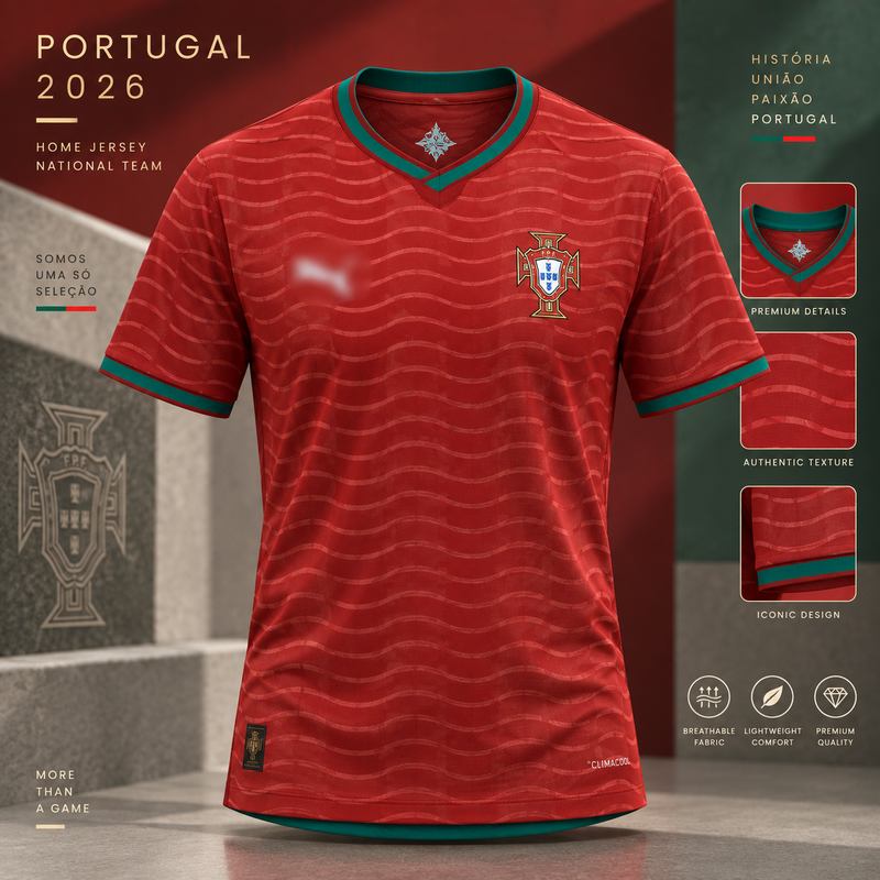 Portugal 2026 Home Adult Football Jersey