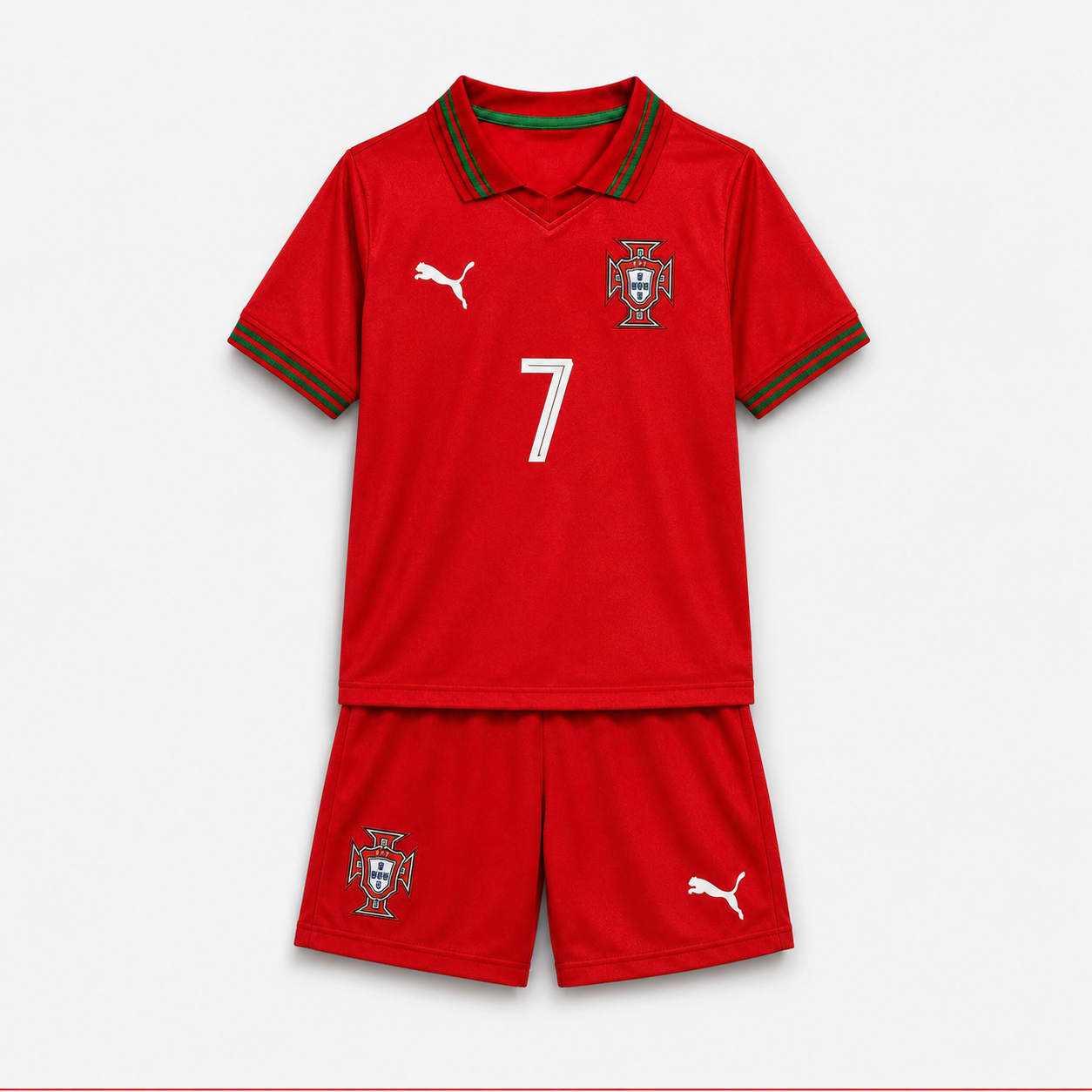 Portugal 2026 kids kit style 1 front view