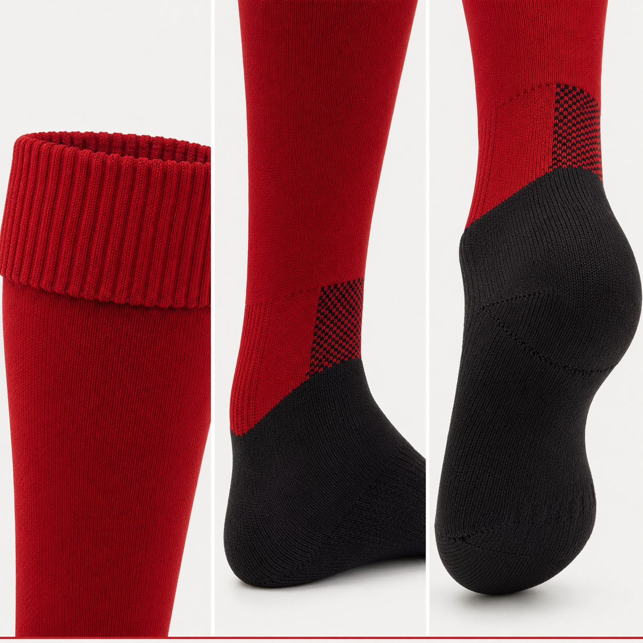 ProShield Kids Football Socks – Red