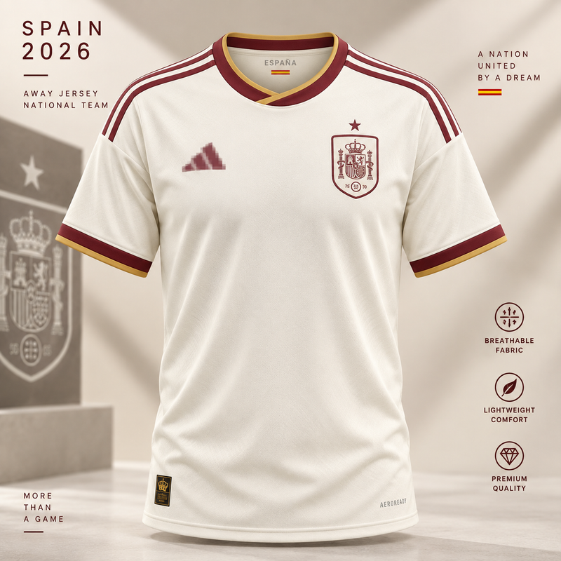 Spain 2026 Away Adult Football Jersey