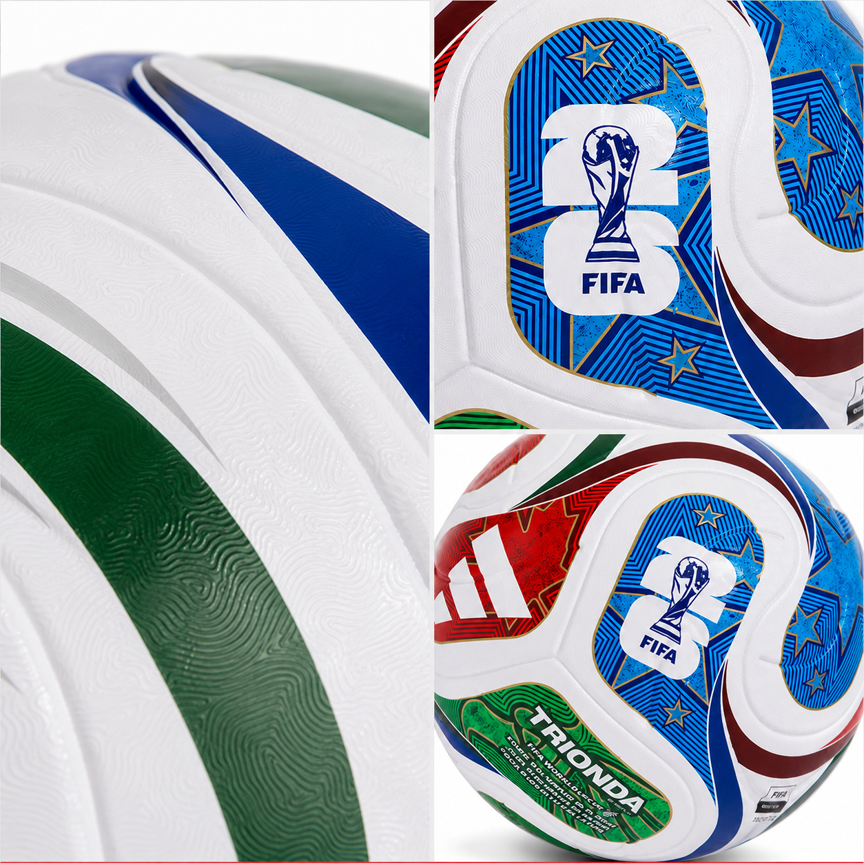 2026 FIFA World Cup match ball detail views